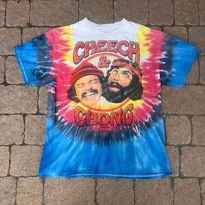 Cheech And Chong Up In Smoke Tie Dye T-Shirt Size Large